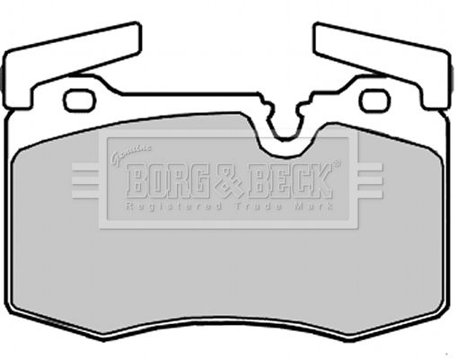 BORG & BECK Комплект тормозных колодок, дисковый тормоз BBP2221